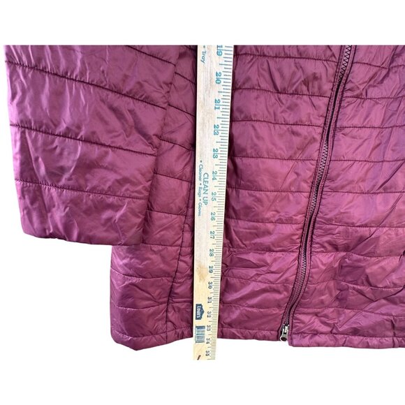 Patagonia Kai Lee Parka Long Puffer Style Jacket Womens Size Medium  Burgundy - Picture 8 of 10